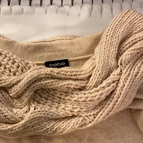 Bebe- lightly used, off the shoulder sweater - Picture 5 of 5